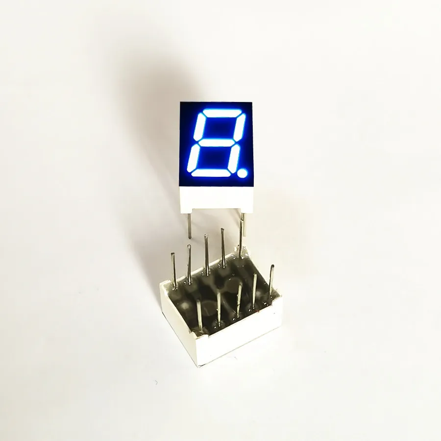 10Pcs 0.39 Inch 1Bit 10Pin Blue Light Digital Module KYX-3191AB/BB 10*13*7MM LED Digitron Common Cathode Anode Digital