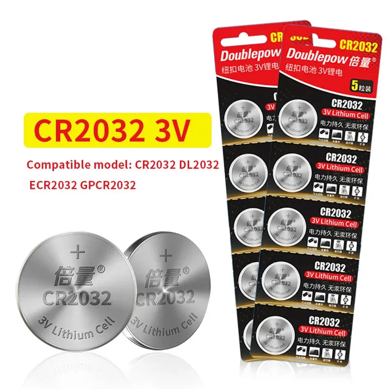 

50-100PCS CR2032 Button Li Battery DL2032 ECR2032 3V Lithium Batteries for Small Appliances Electronic Scale Car Key Coin Cell