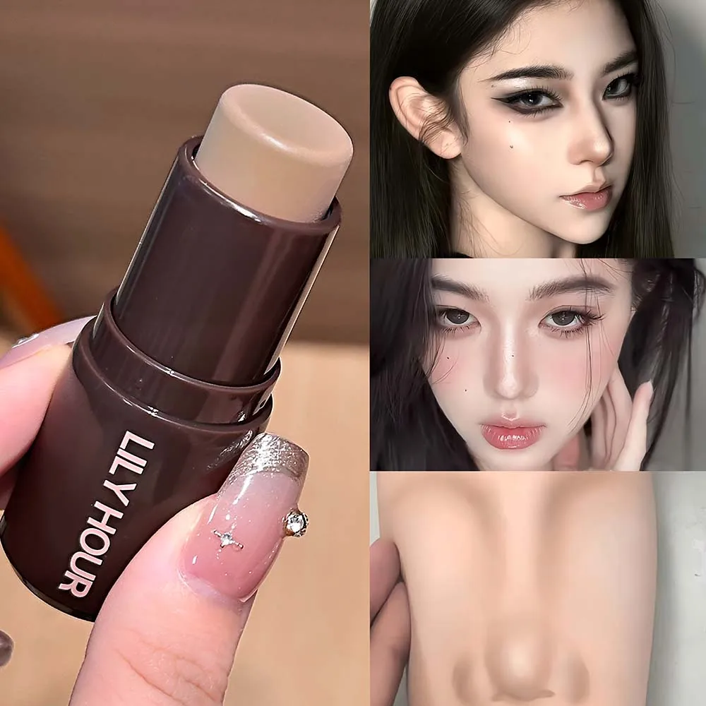LILY HOUR Contour Stick Cream Bronzer Shading Sculpt Face Makeup Long Lasting Waterproof Natural Nose Cheek Shaper Portable