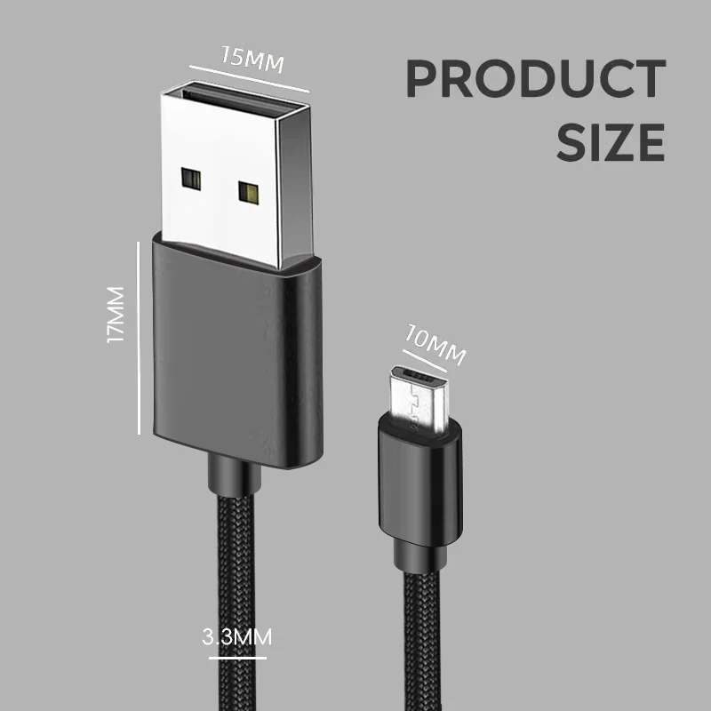 DATA FROG 1M 2M 3M Charging Data Cable For PS4 Controller USB Charger Cable For PS4 Gampad Joystick Game Accessories view 4