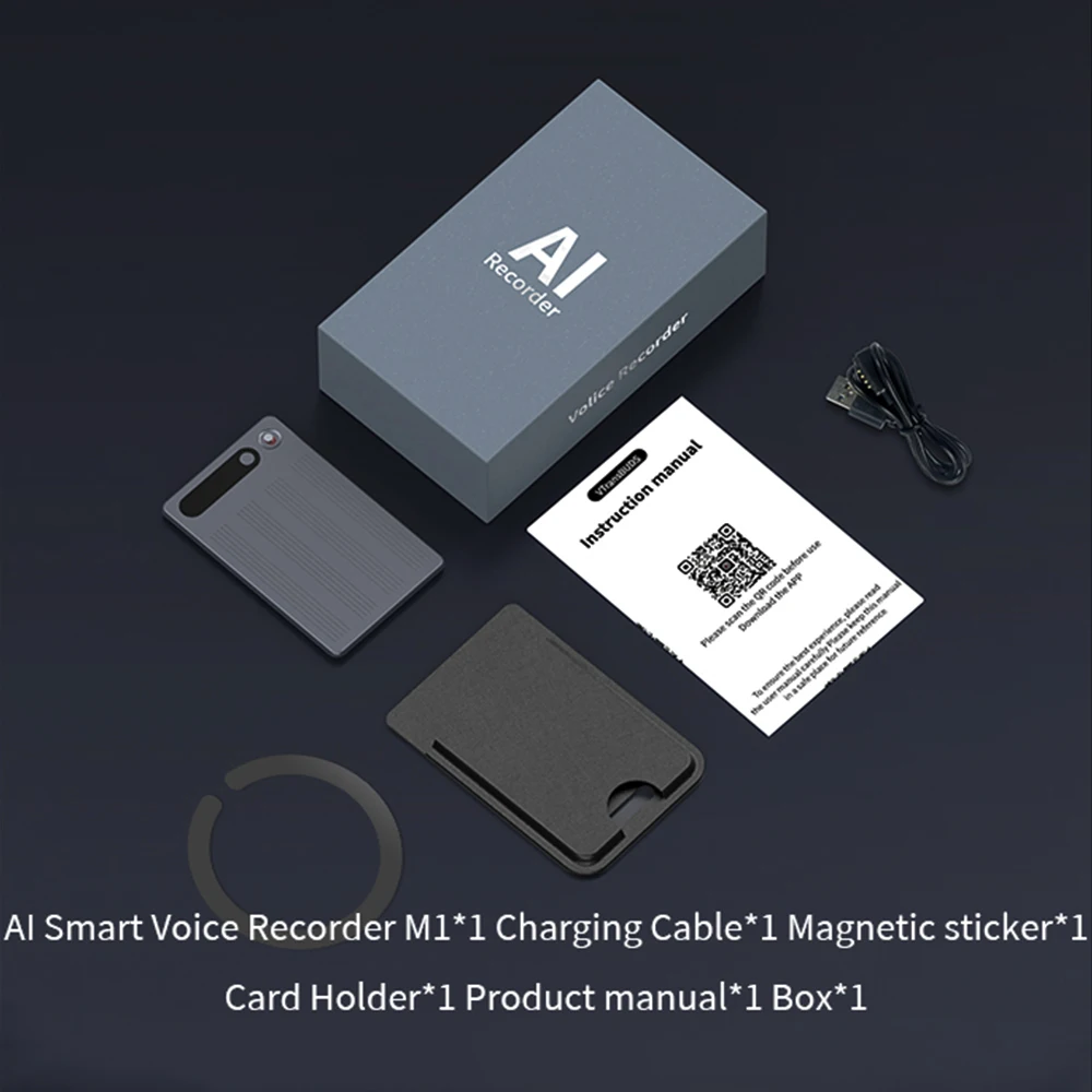 VORMOR M1 Note AI Voice Recorder Transcribe Summarize Continuous Recording AI Recorder 64GB Memory Digital Voice Recorders