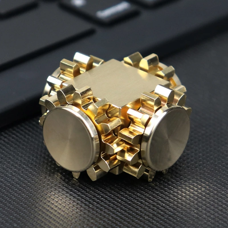 Mini EDC Gear Alloy Spinner Sprockets Gear Chain Gyro Delicateness Fidget Decompression Ring Toy Stress Relief Toys