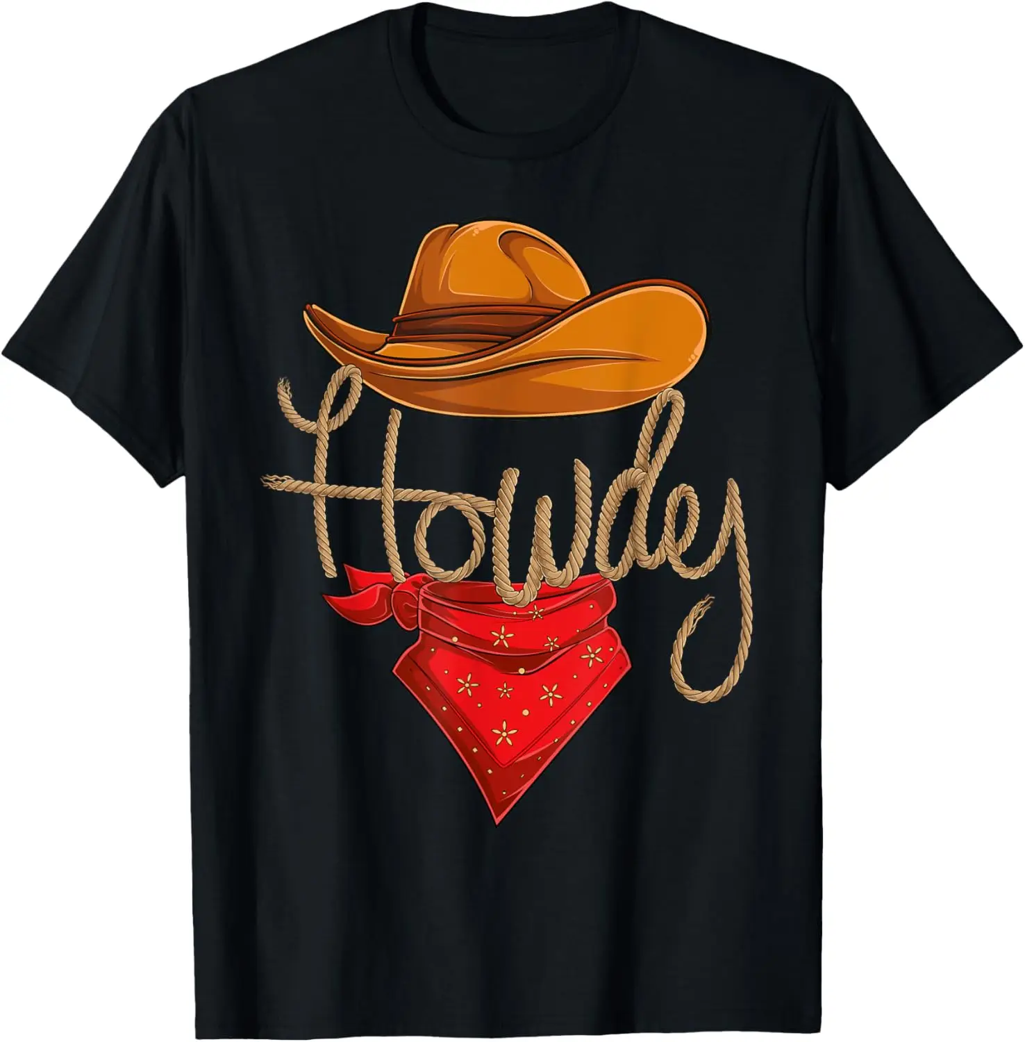 Howdy Cowboy Cowgirl Western Country Rodeo Howdy Men Boys T-Shirt