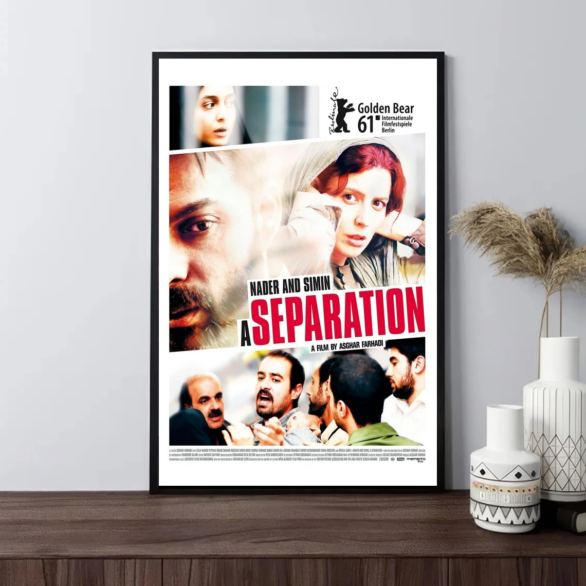 Jodaeiye Nader az Simin - غطاء ملصق فيلم منفصل قماش طباعة فنية كلاسيكية لتزيين المنزل طلاء جدران (بدون إطار)