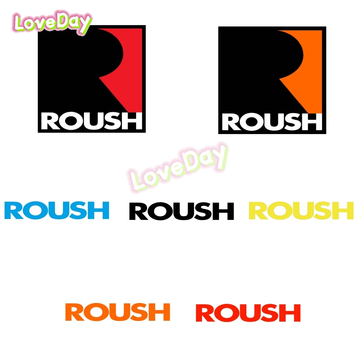 Vinyl Racing Logo Roush Sticker Car Windshield Banner Decals American Racing RS F150 Sports Car Body Decoration Decals