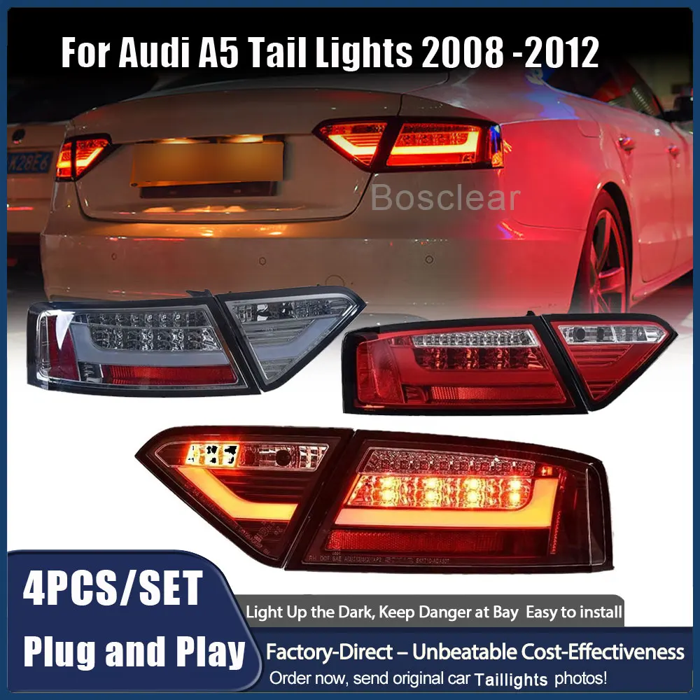 

Car Taillight Assembly For Audi A5 Tail Lights 2008 2009 2010 2011 2012 Running Light Brake Turn Signal Reverse Light Headlamps