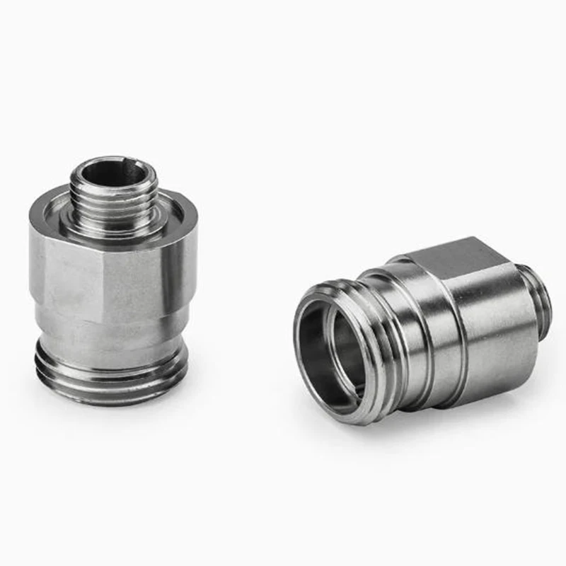 خدمة أجزاء آلات طحن مخرطة CNC عالية الدقة تركيبات هيدروليكية سريعة من الفولاذ المقاوم للصدأ