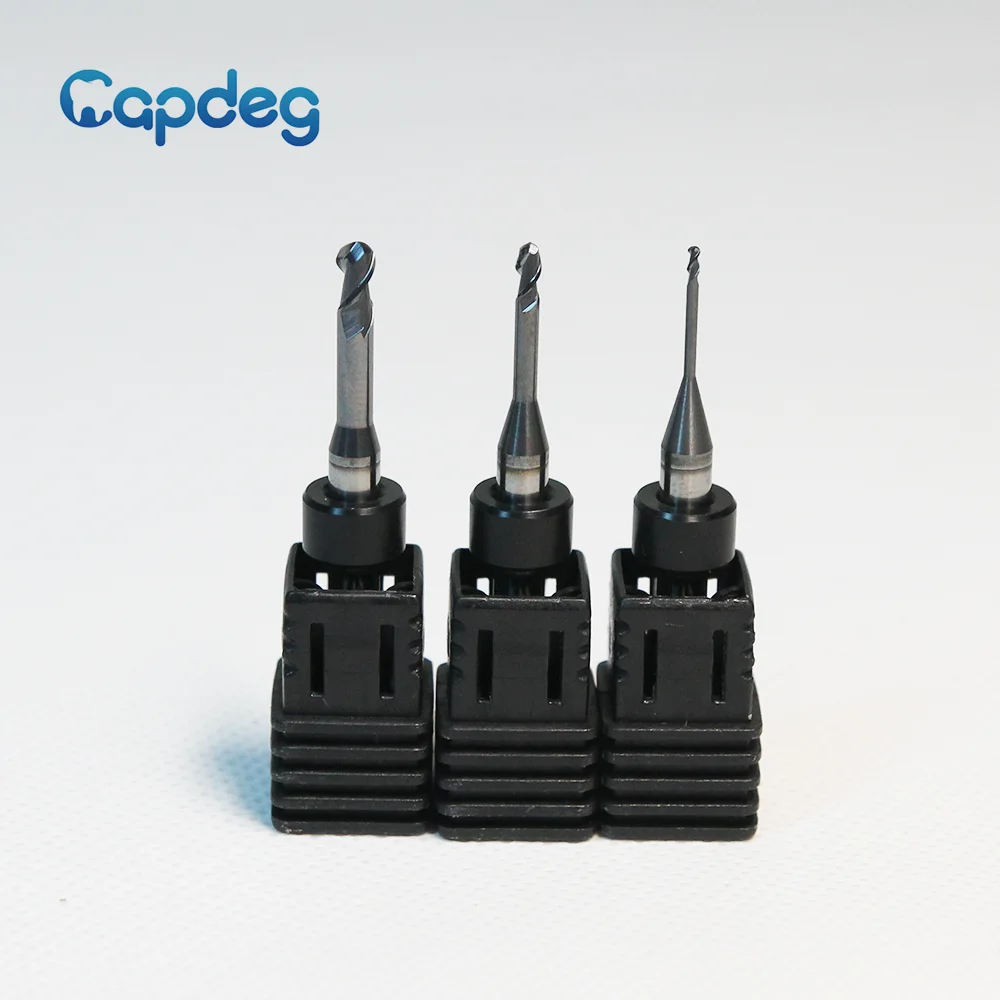 Durable Yenadent Compatible Metal Milling Burs CADCAM Cutter Titanium/Cocr Tools D4mm Shaft 3.0/2.0/1.0mm