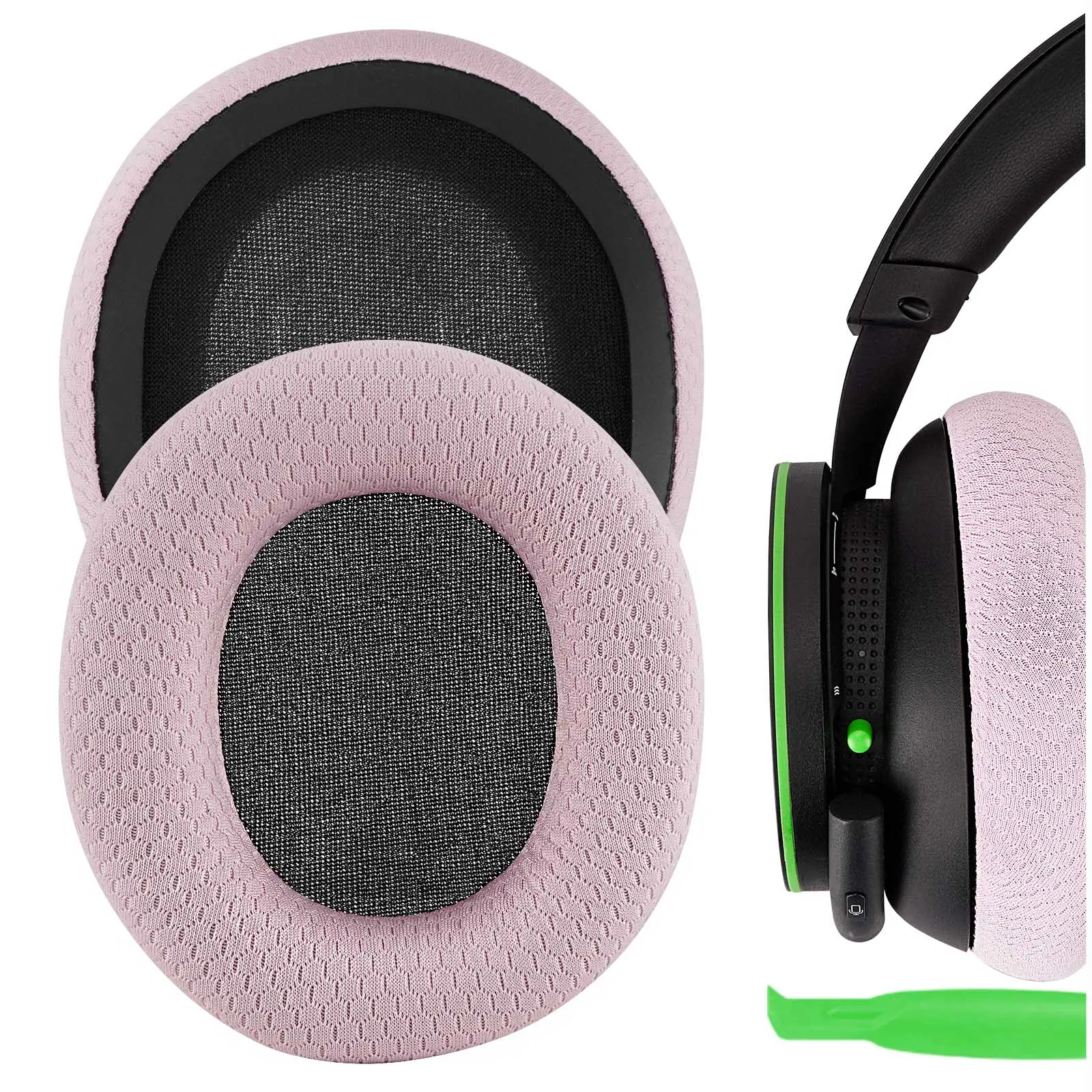 Geekria NOVA Mesh Fabric Replacement Ear Pads for Microsoft Xbox Wireless, Xbox Stereo 20th Anniversary Special Edition