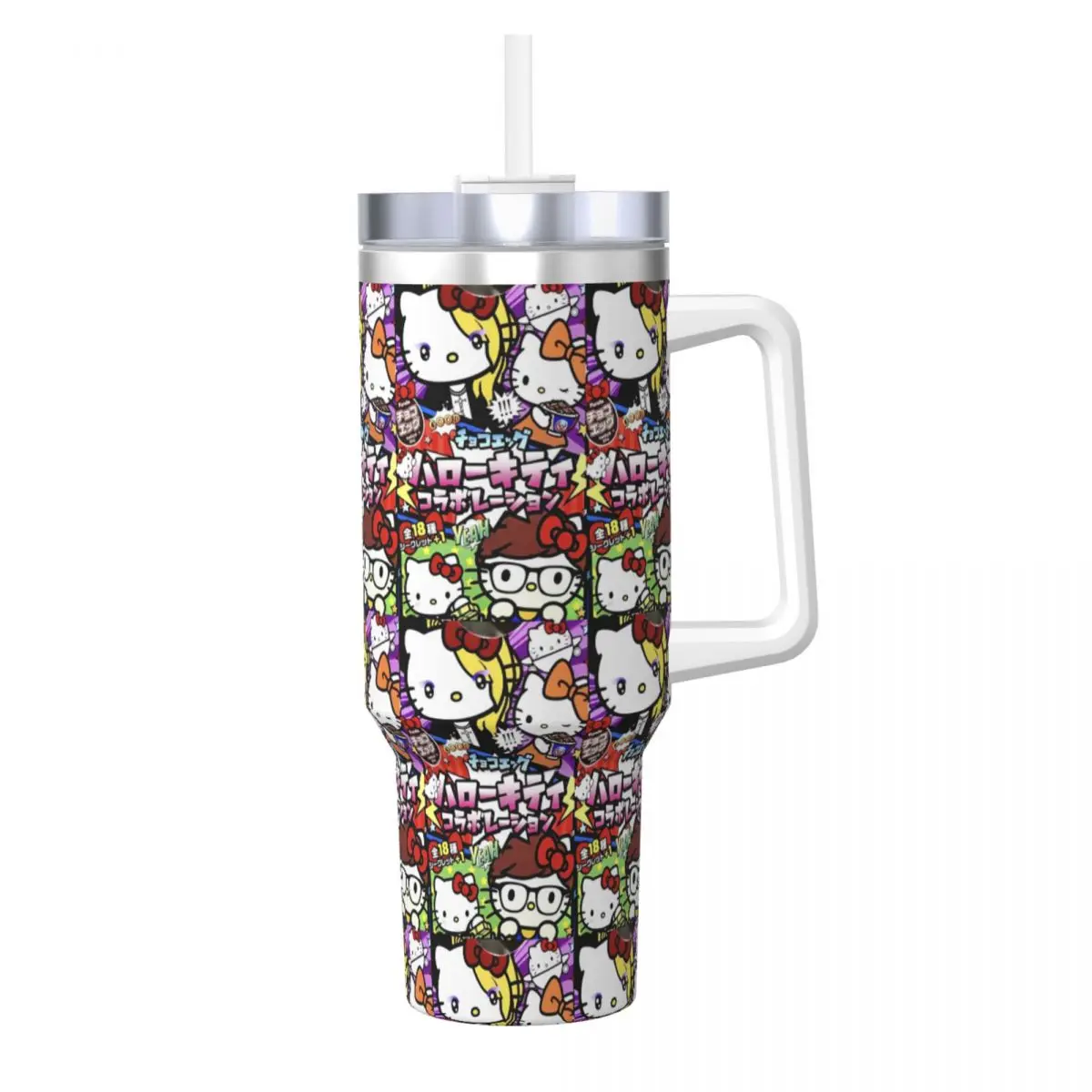 

Hello Kitty Stainless Steel Tumbler Travel Mugs Cup Large Thermal Cups Insulated Cold and Hot Milk Tea Water Bottle