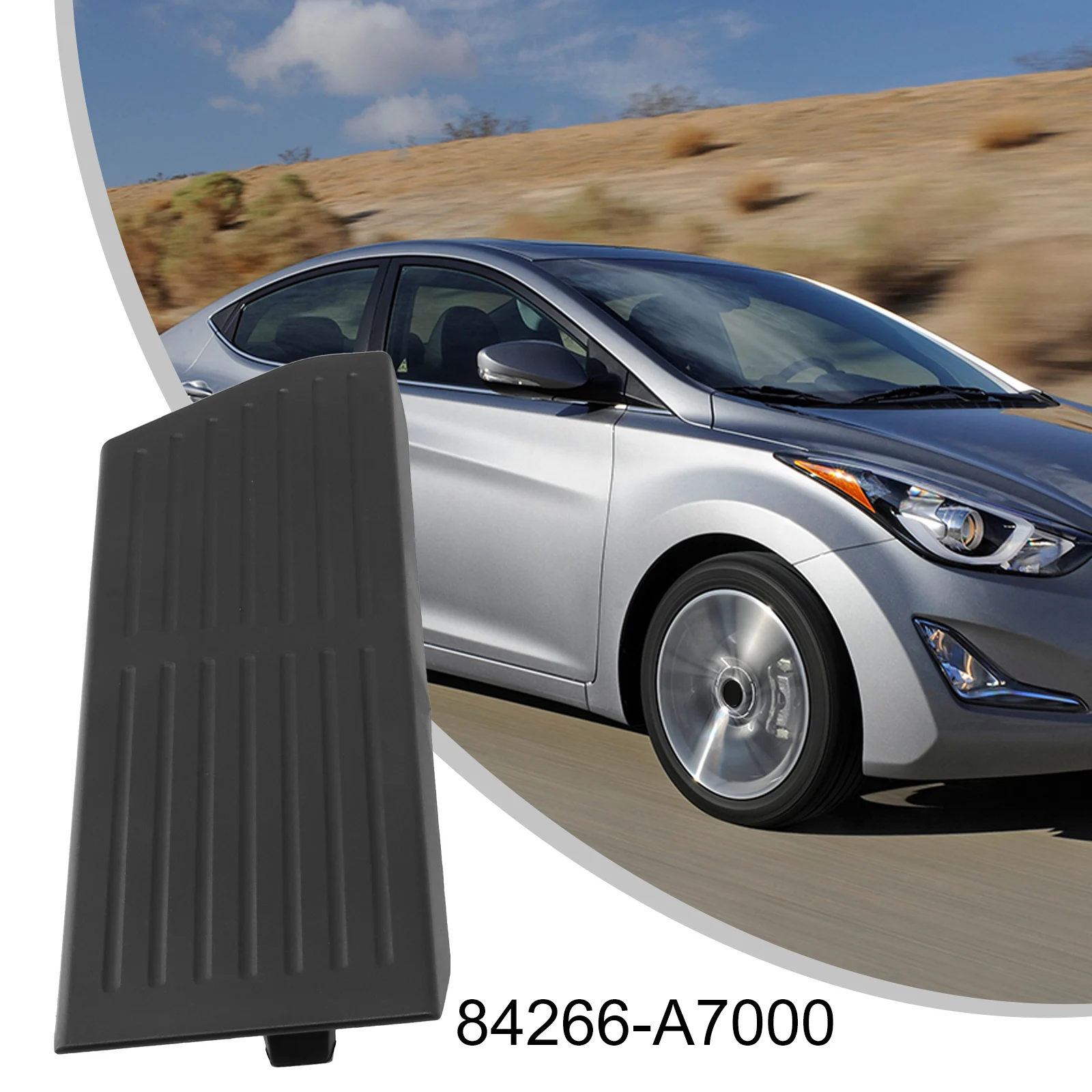 

Interior Foot Rest Trim For Kia For Forte For Hyundai For Elantra MD 84266-A7000 Black Plastic Pedal Cover Direct Replacement