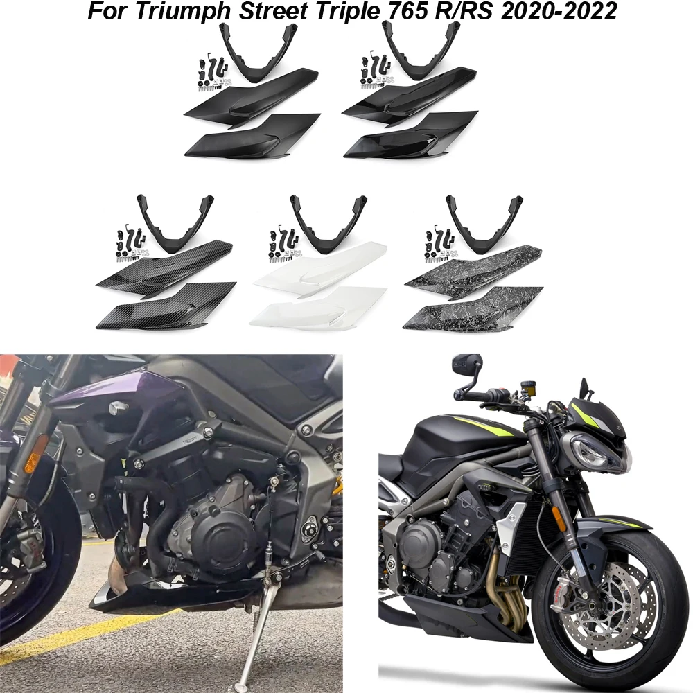 

Motorcycle bellypan Lower Fairing Chassis Engine Guard Cover For Triumph Street Triple 765 R/RS 2020 2021 2022