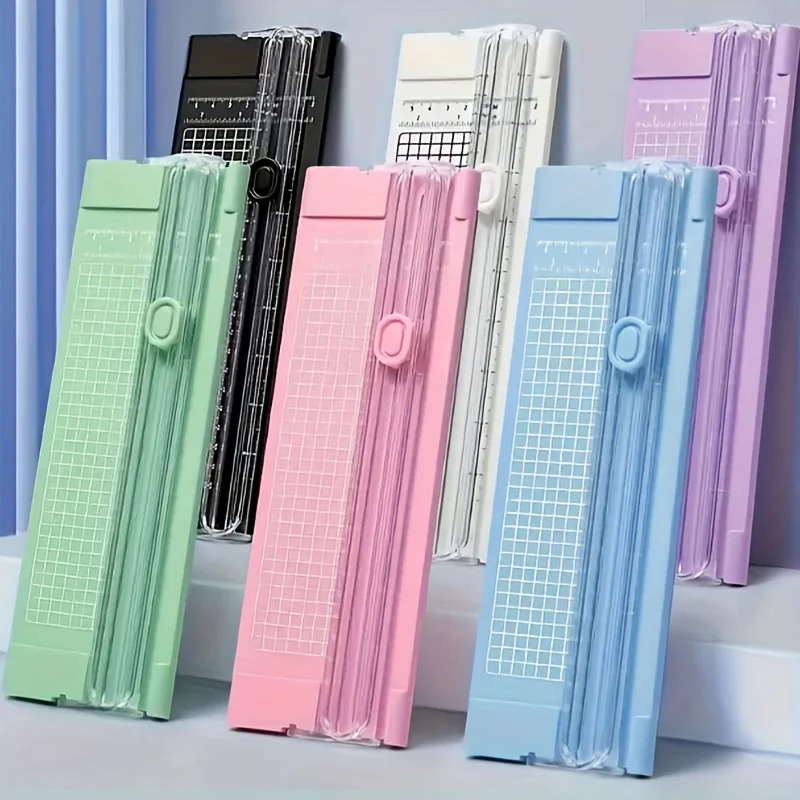 

A4 Plastic Paper Cutter, Photo Trimming, Lightweight Cutting Machine for DIY Crafts Scrapbooking, School Office Supplies