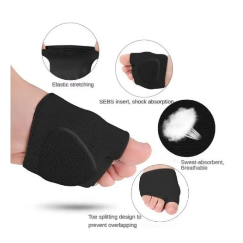 Silicone Metatarsal Pads Toe Separator Pain Relief Forefoot Socks Insole Bunion Orthotics Hallux Valgus Corrector Foot Care Tool