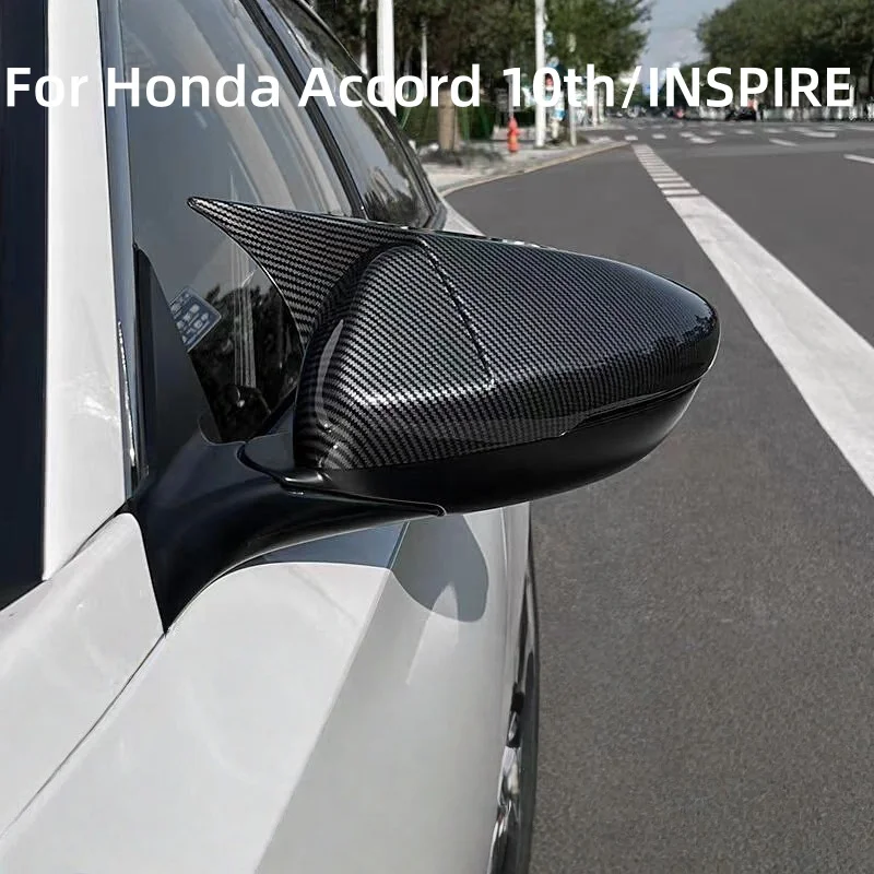 

Carbon Fiber Style Horn Shape Side Mirror Cover Rearview Caps For Honda Accord 10th 11th 2018-2025 INSPIRE Car Accessories