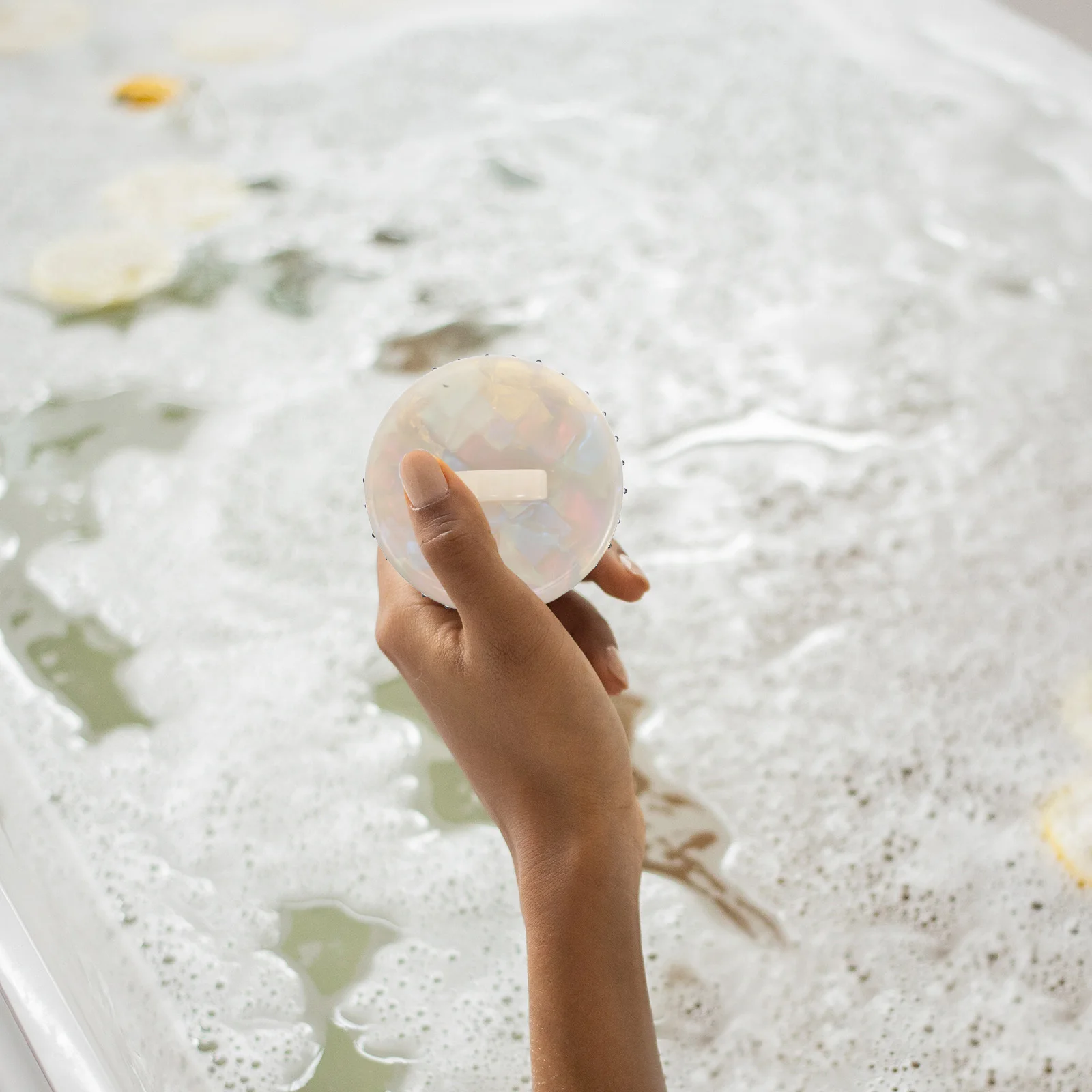 

Массажная расческа с ацетатной текстурой, дизайн кольца, нежная расческа-пустышка для кожи головы для женщин и мужчин, ежедневный уход за волосами, расслабляющий массажер для волос