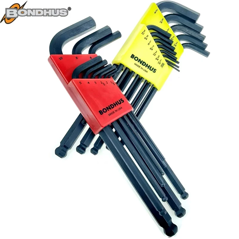 Bondhus American Burton Hexagonal Wrench 10992 Extended Metric Ball Head Screwdriver 10999 10992