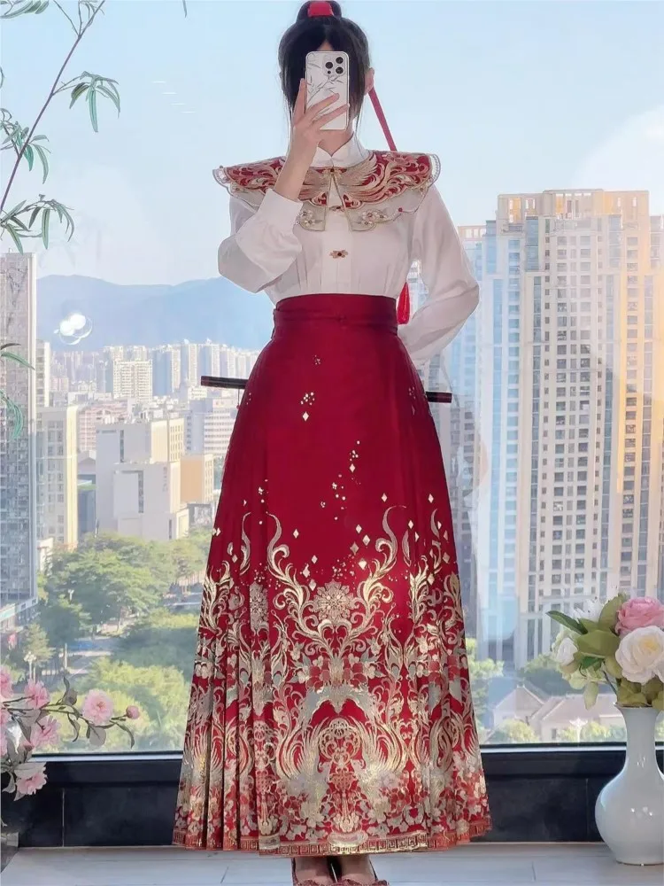 Pocket gold imitation makeup flower toasting plus-size dress