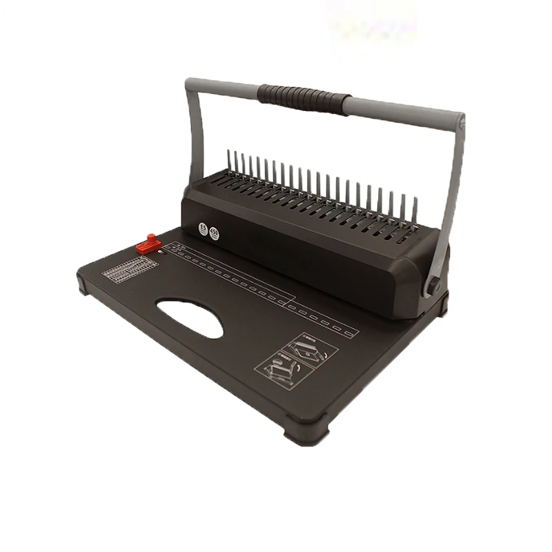 STB15B Comb Binding Machine 15pcs Sheets Punching Capacity 21 Holes Plastic Binder