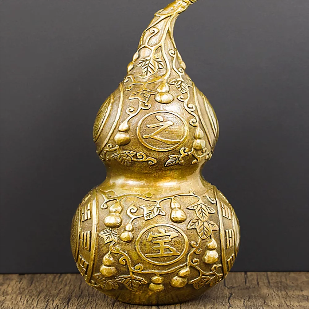 Copper Bagua, Copper Gourd, Auspicious and Ruyi Home Decoration Ornaments