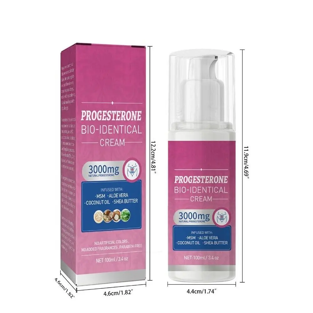 3000 mg equilibrio emotivo confortevole per il sollievo dalla menopausa creme al Progesterone crema per l'equilibrio del Progesterone biodial