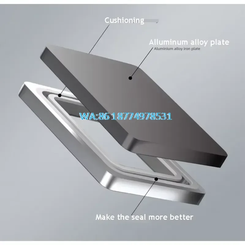 Wmwmnu for Plastic Food Box Sealing Packaging Hand Press Lunch Box Tray Sealer 20x14cm Take-out Box Sealing