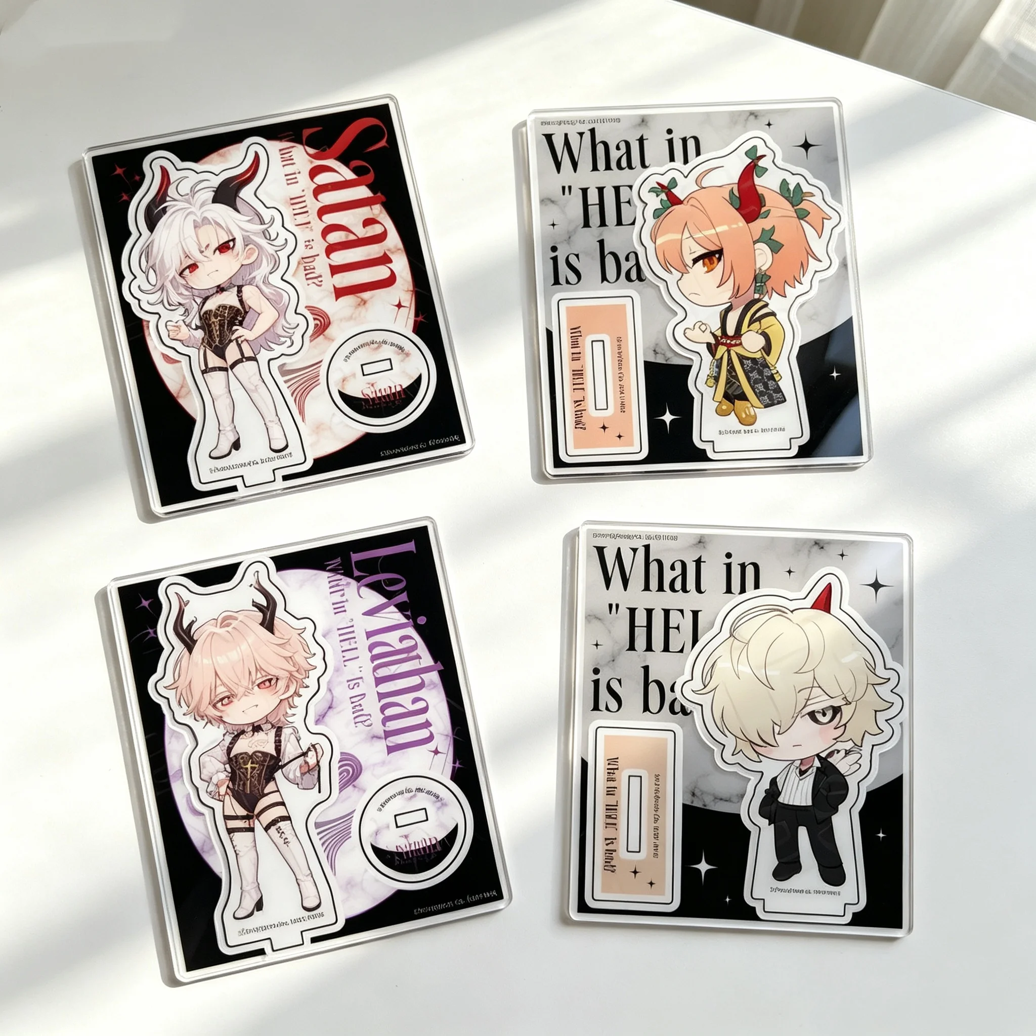 Game What in 'HELL' Is Bad? Leviathan Q-Style Acrylic Stand Figure Model Plate Keychains Desktop Ornament