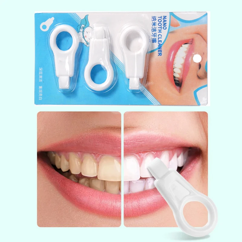 

15pcs Whitening Tooth Cleaner Nano Sponge Head Wipe Tooth Cleaning Strips Oral Care Tartar Remover Teeth Cleaner