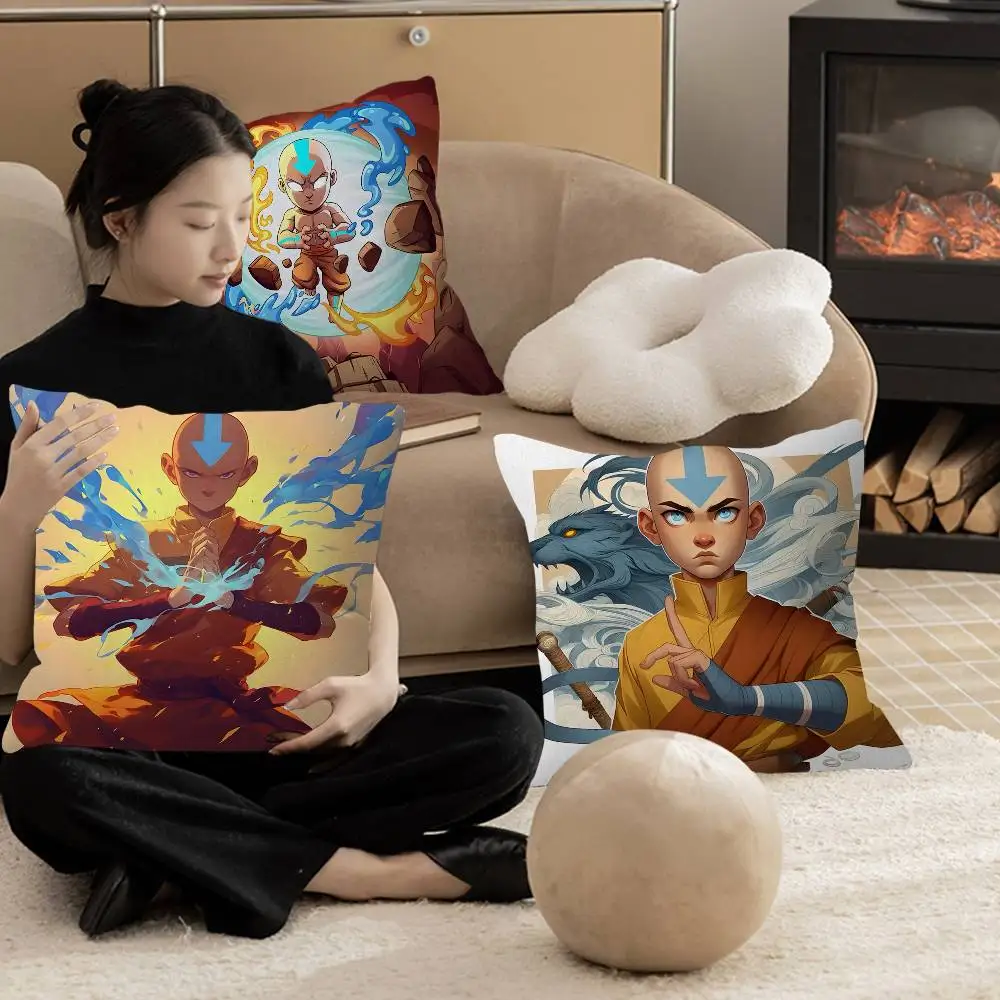 Avatar The Last Airbender Cartoon Pillow Cover Sofa Cushion Cover Home Room Decoration Children Gift
