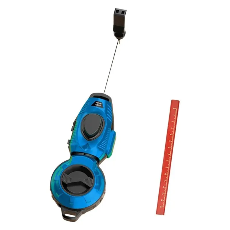 AB66-Chalk Line Marker, Automatic Retractable Precision Too For Wood Layout Marking For Carpenter Roofing Drywall