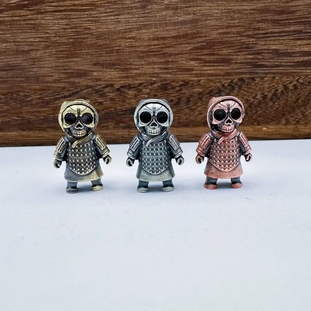 Vintage Punk Style Skeleton General Beads Adjustable EDC DIY Paracord Bead Camping Brass Hangings Bracelets Charms Outdoor
