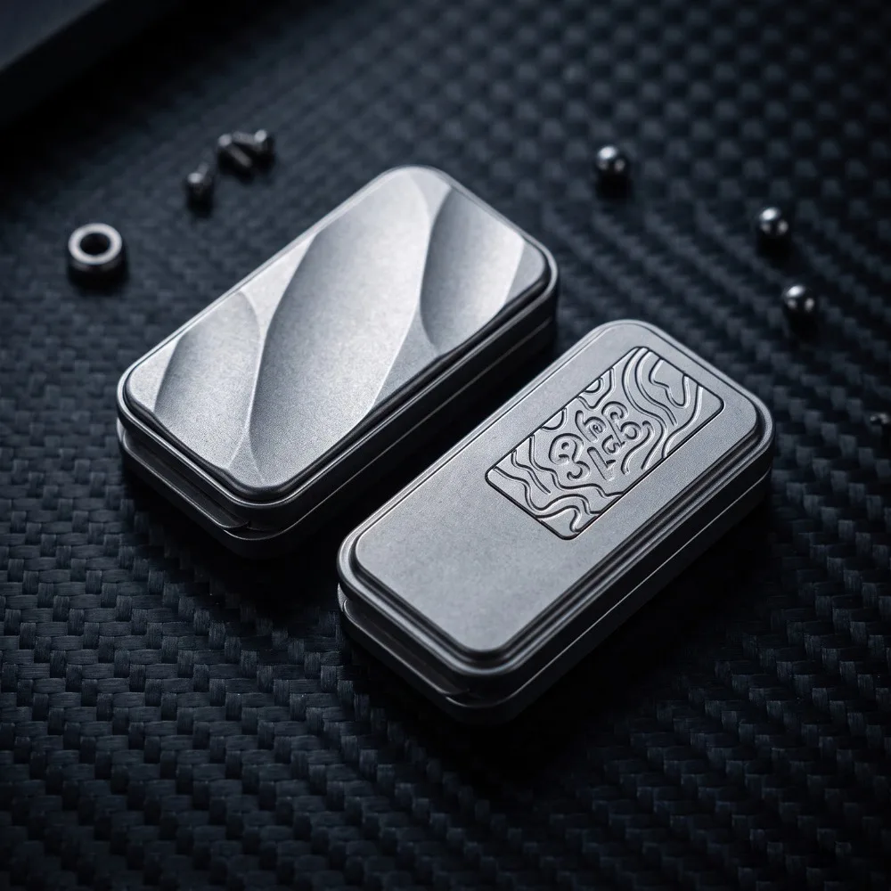 FEILONGEDC YAO Push 2.0 Mechanical Stainless Steel Direct Push Dense Double Track Fingertip Push Card Decompression Toy