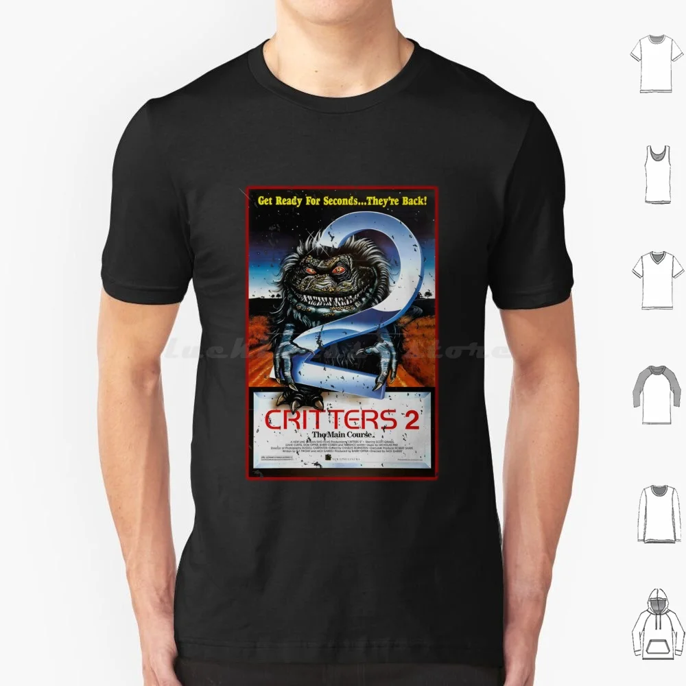 Critters 2 T Shirt Big Size 100% Cotton Critters 80s 1980s Movie Sci Fi Science Fiction Horror Comedy Cult Classic Film Vhs