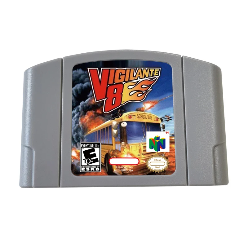 LinkC1 - 64 Bit Video Game VIGILANTE 8, QUEST 64, Pilotwings 64 For N64 Games Cartridge NTSC-U For N64 Game Console