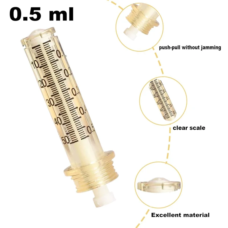 فوهة أمبولة فارغة من BAAN - يمكن التخلص منها، ملفوفة بشكل فردي (10 قطع)