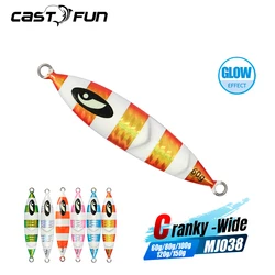 CASTFUN Slow Fall Jig 60g 80g 100g 120g 150g Slow Jigging Lure Saltwater Metal Jigs Deep Sea Fishing Tackle