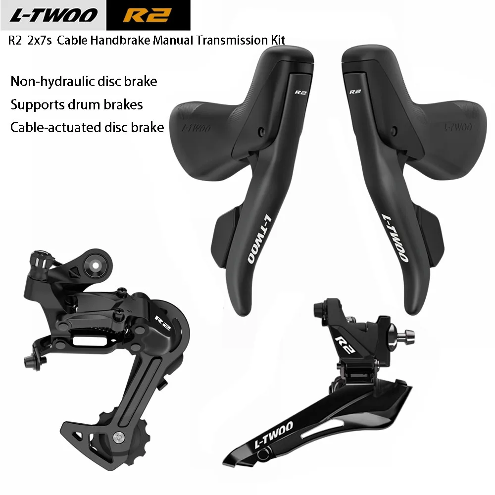 

L-TWOO R2 2x7s Road Bike Manual Transmission Kit Cable-operated Brake And Shifter Direct-mount And Clamp-on Front Derailleurs