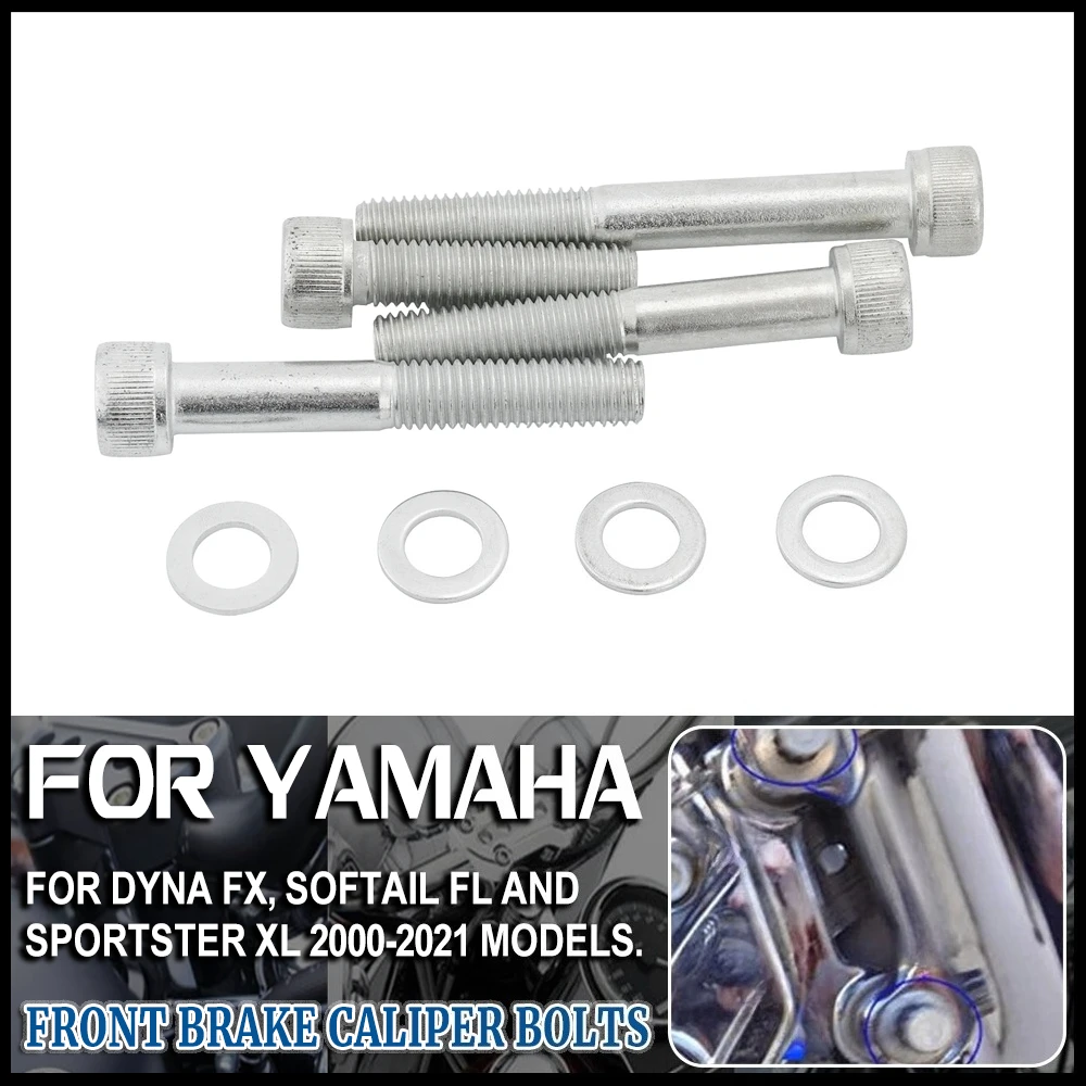 

Motorcycle Front Brake Caliper Bolts Screws Spacer For Harley Sportster 883 XL1200X Dyna Fat Bob FXDFSE Softail FLSB 2000-2021