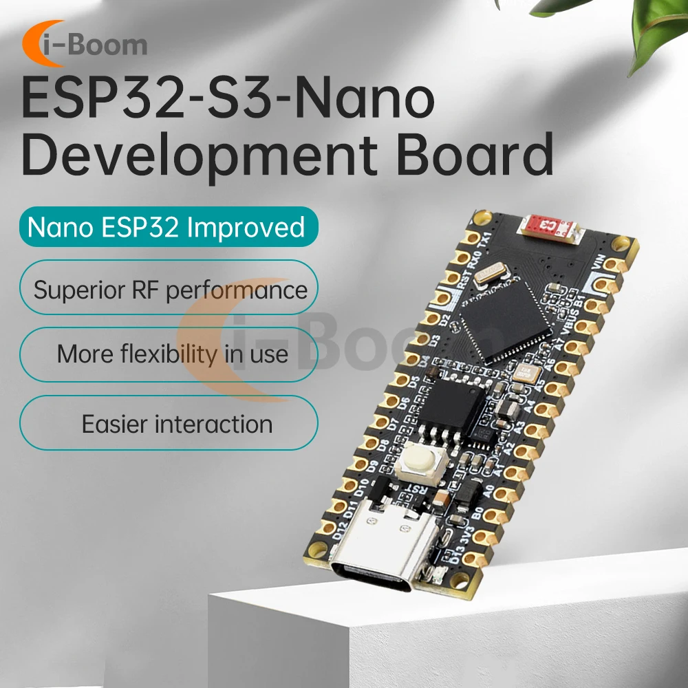 ESP32-S3 Nano IoT Development Board Programmable WiFi Bluetooth Development Board Demo Board for MicroPython / Ard IoT Cloud