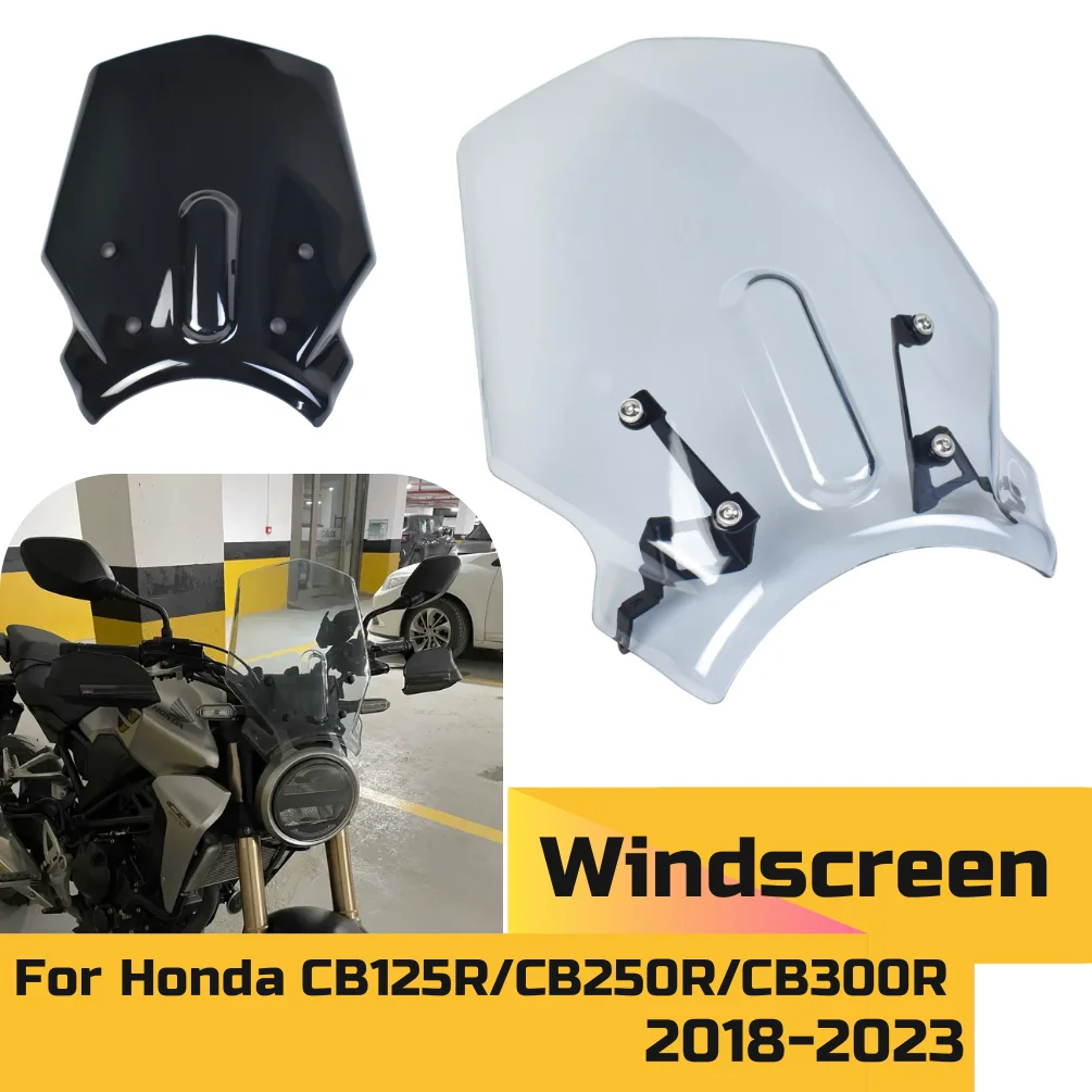 

CB250R CB125R CB300R Windshield Windscreen For Honda CB 125R 300R 2018-2023 Air Wind Deflectors Motorcycle Front Screen Shield
