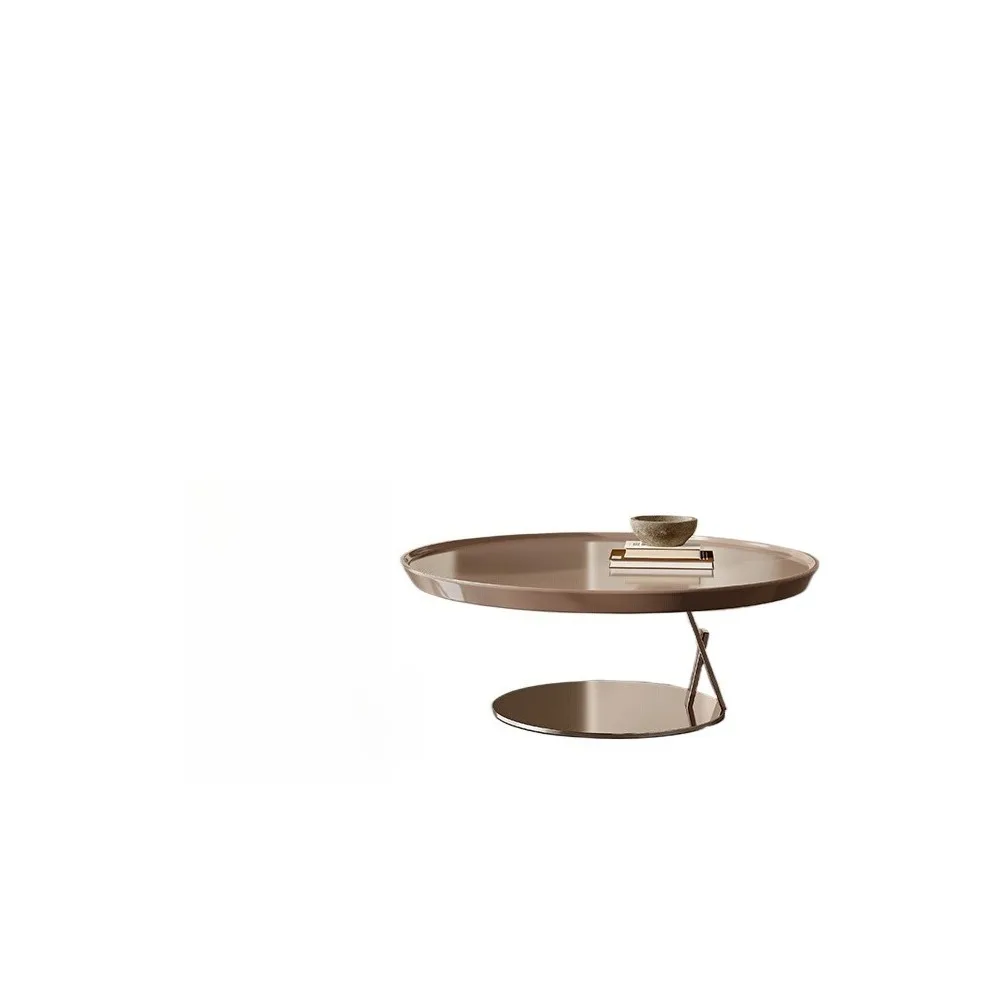 

Minimalist round coffee table balcony small apartment living room home modern design coffee table