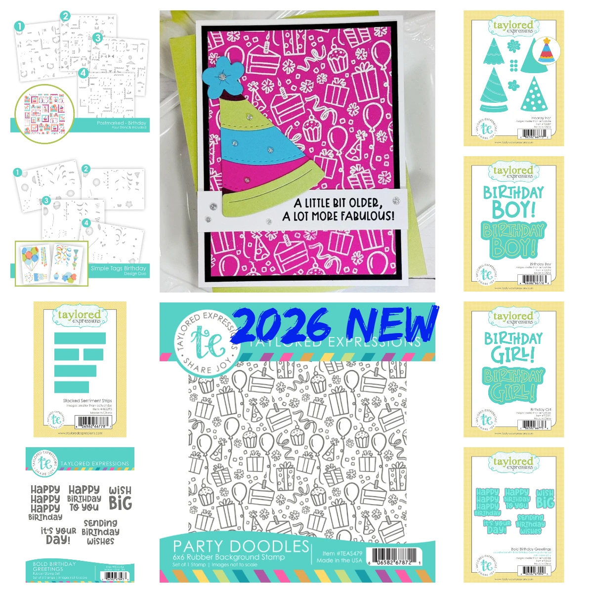 Simple Tags Birthday-Stencils Set New Taylored Party Doodles Metal Cutting-Dies and-Stamps DIY Scrapbooking Paper Cards Handmade