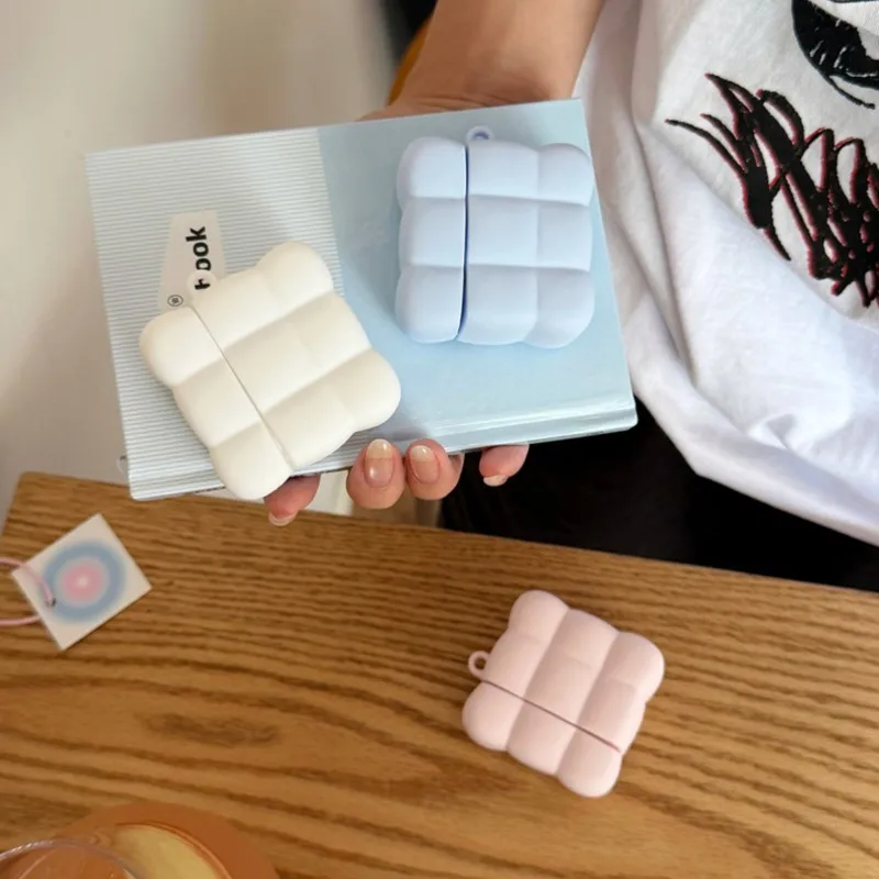 3D Cloud Puff Schutzhülle aus Silikon für Airpods Pro 3 Pro 2 4 Kopfhörer-Box