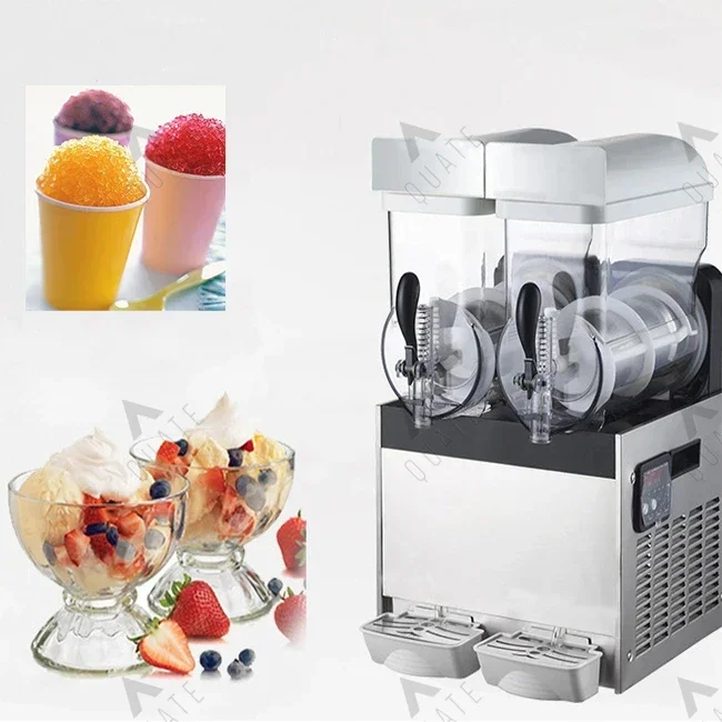 Factory outlet Ice Cream Slush Machine Margarita Slush Maker 2 Tanks Commercial Slush making Machine factory price