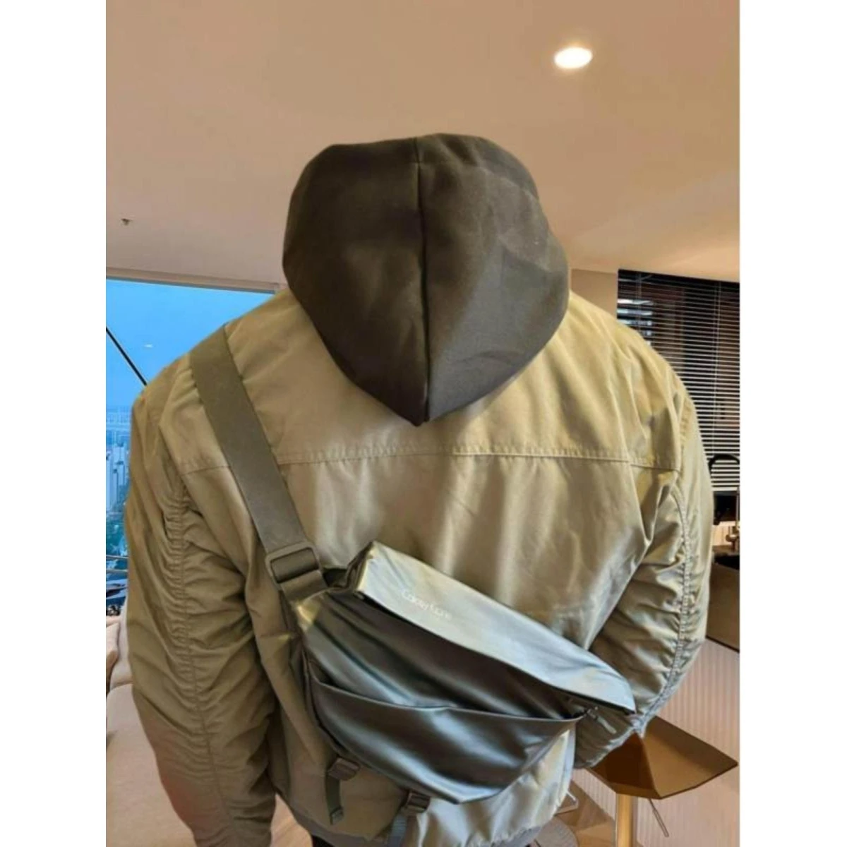 

American Sle Flight Jaet Men's Haome Stand Collar Baseball orm Workwear Outerwear Loose Fit Polyester