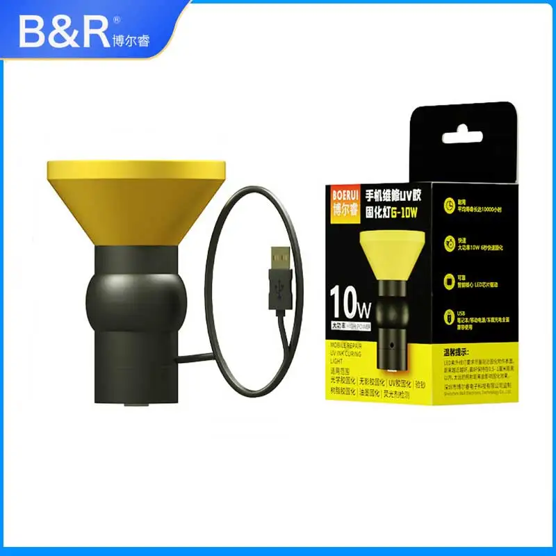 Alta Intensidade uv Inteligente Cura Violeta Lâmpada para Telefone Placa-mãe Lcd Reparação uv Loca Óleo Verde Cura Luz b & r G10w