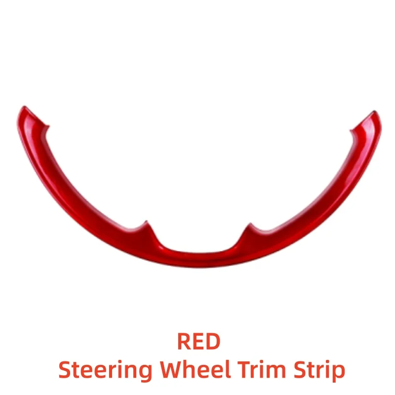 Car Upgrade Styling Carbon Steering Wheel Trim Strip For Toyota Sienta 2022 Glossy Black Modification Decoration Accessories