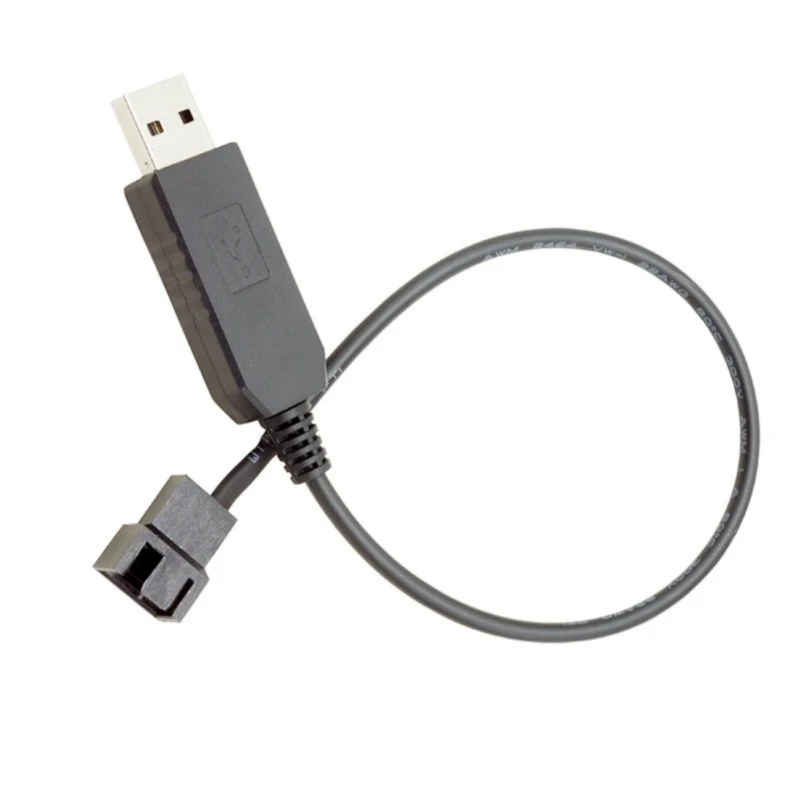  USB to 4Pin 5V to 12V USB Fan Power Adapter Cable USB to 4pin Fan Adapter