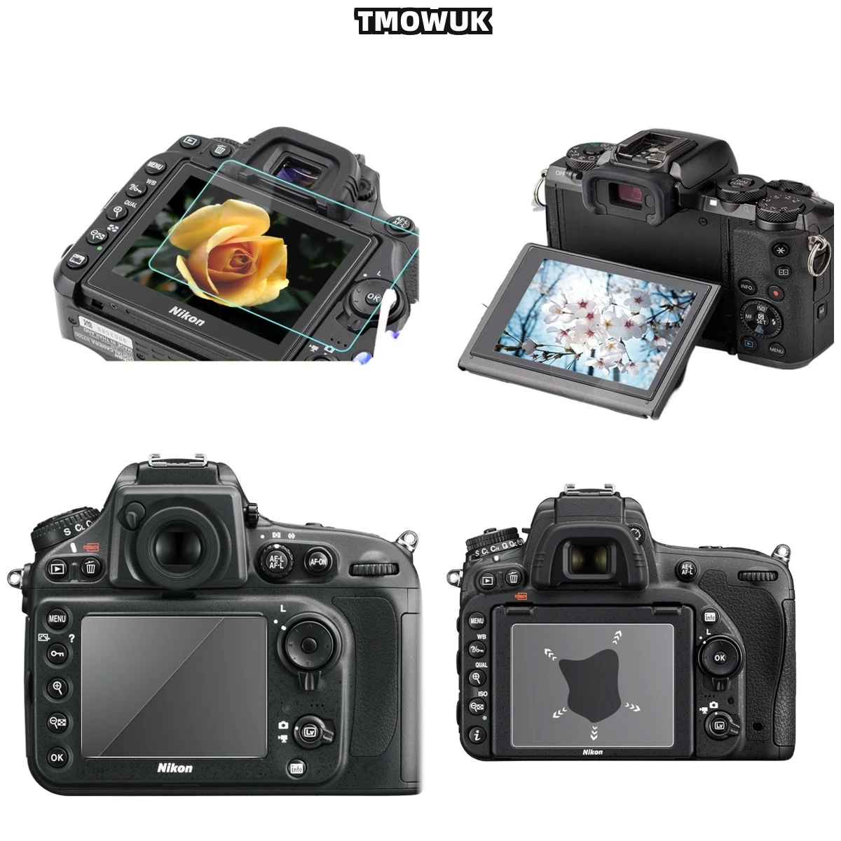

For Nikon D7500, Shatterproof Glass Screen Cover, Smooth Touch