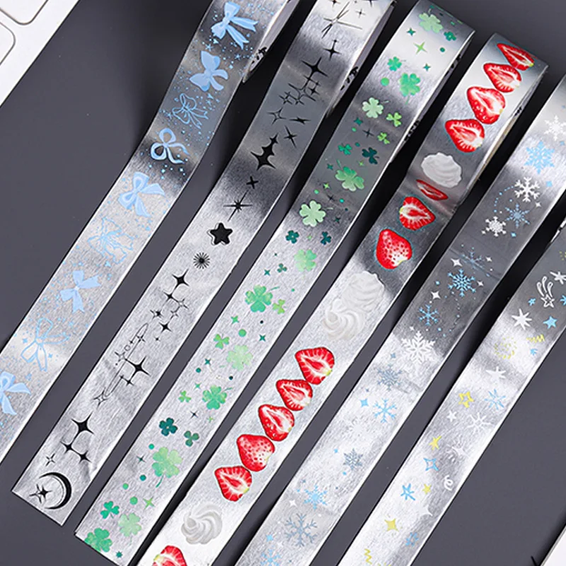 

15 мм x 2 м малярная лента, клубничный бант, клеверная фольга, лента Васи для скрапбукинга, канцелярские принадлежности, украшение «сделай сам», чехол для телефона, блокнот